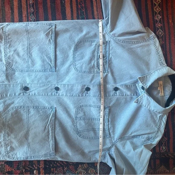 Madewell Chambray Denim Chore Coat L - Picture 4 of 5